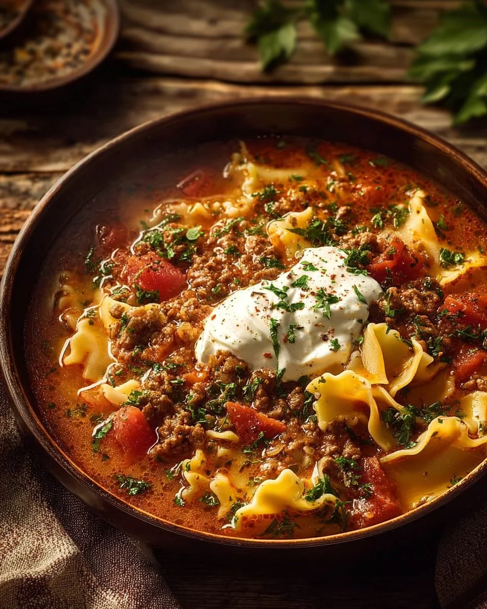 Tasty Gluten Free and Dairy Free Lasagna Soup