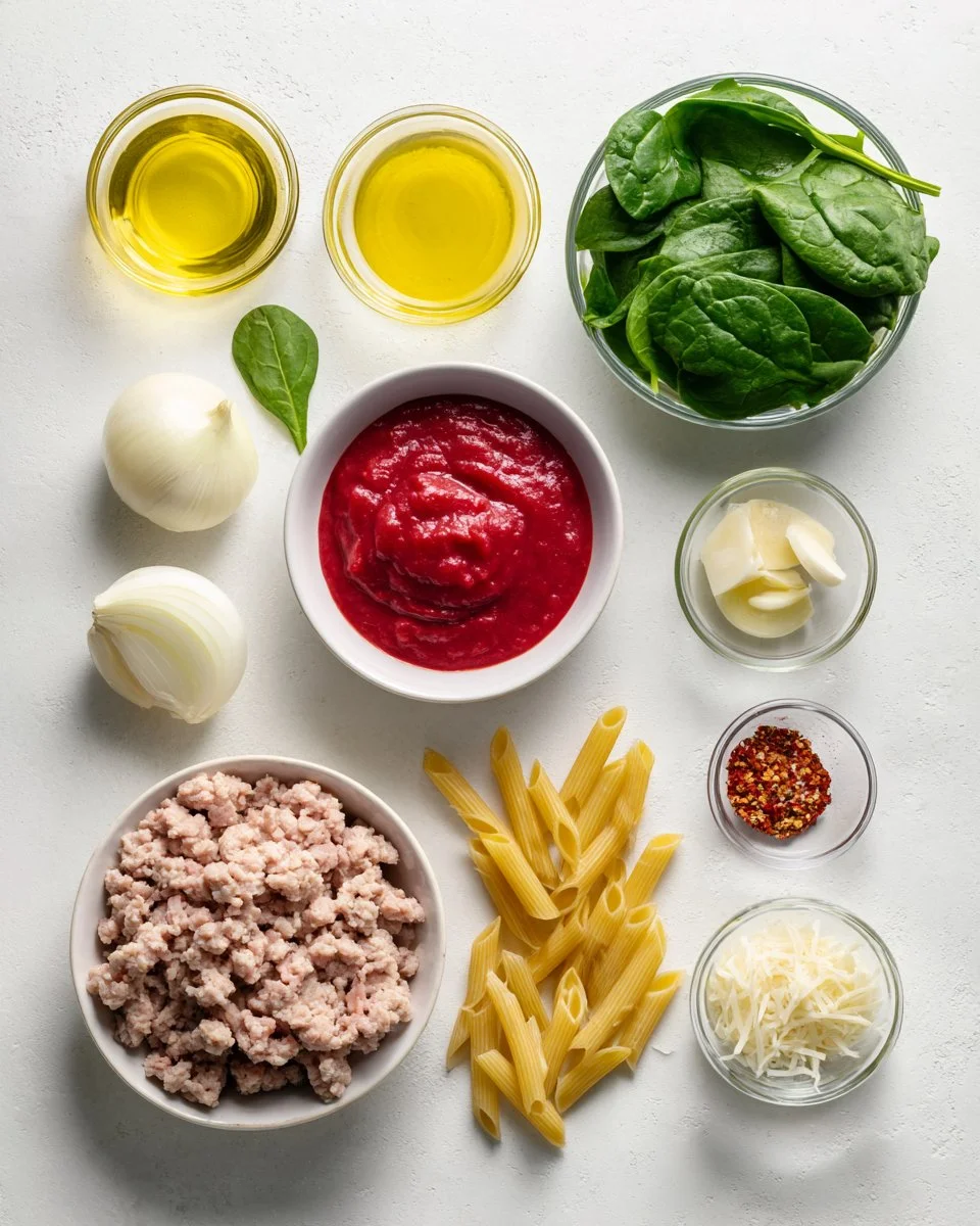 Turkey and Spinach Penne