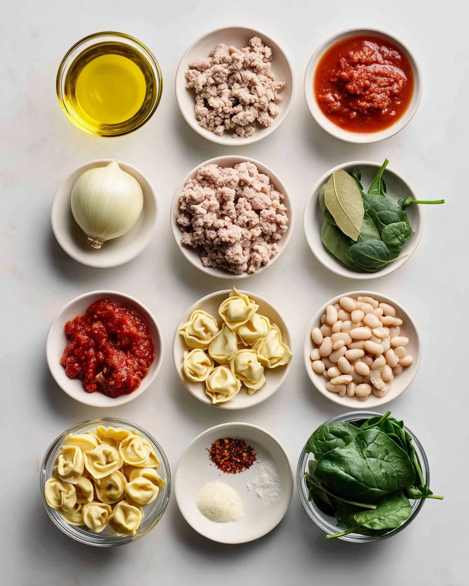 Turkey and Spinach Tortellini Soup