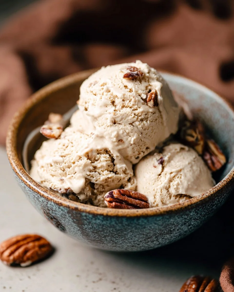 Vegan Maple Butter Pecan Ice Cream