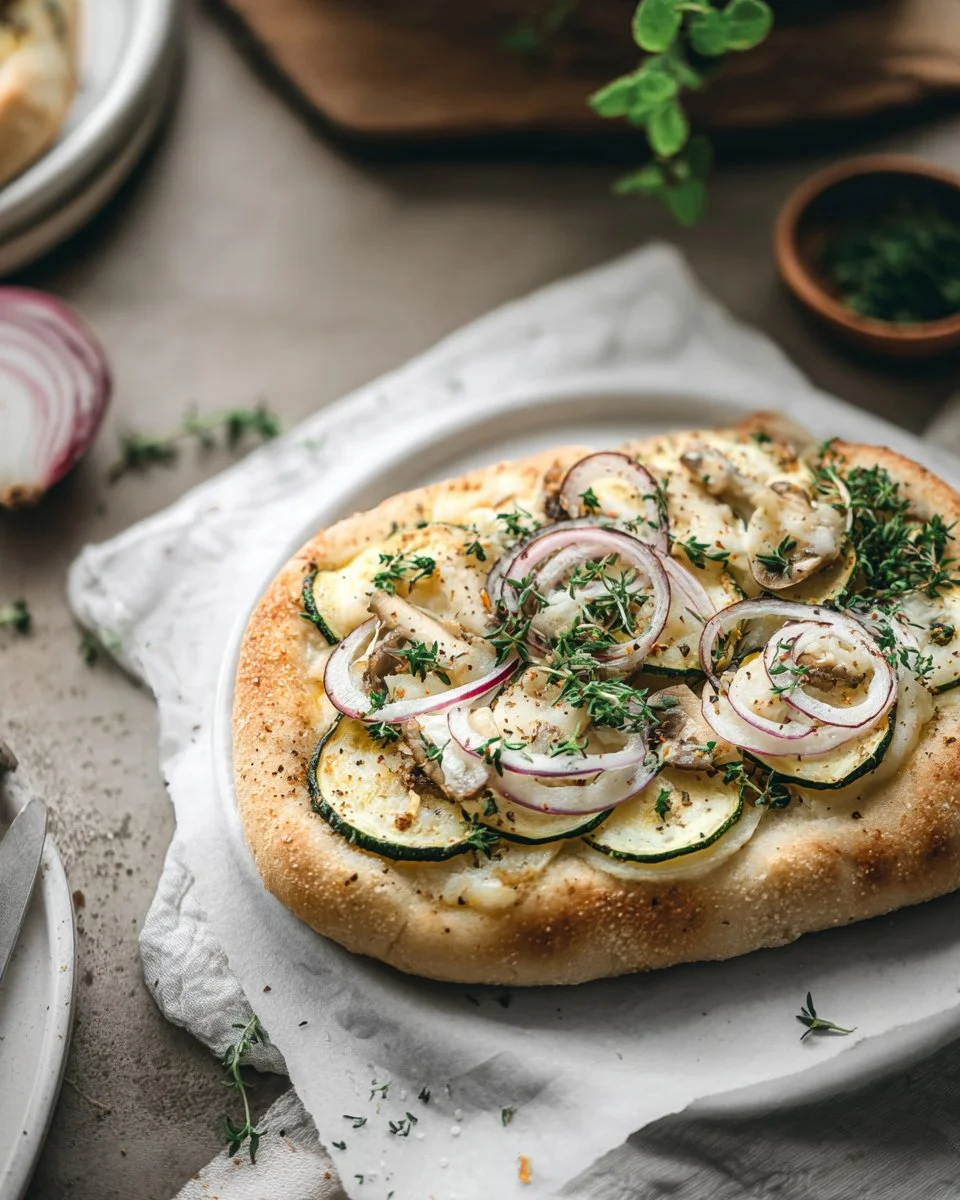 Vegan White Pizza