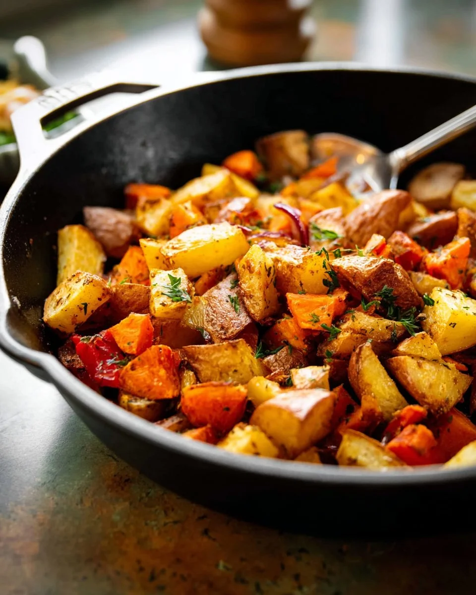 Yukon Gold and Sweet Potato Home Fries