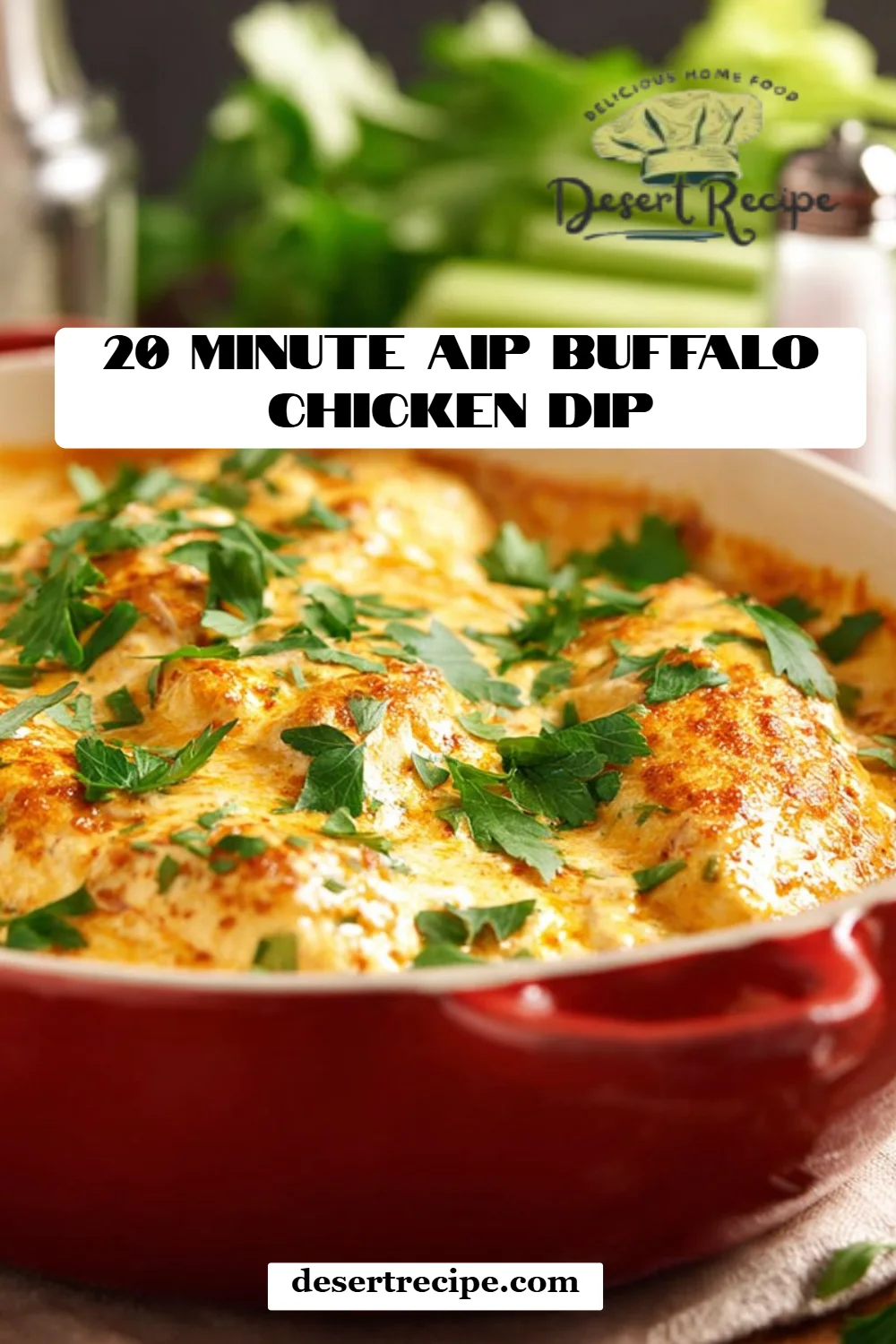20 Minute AIP Buffalo Chicken Dip