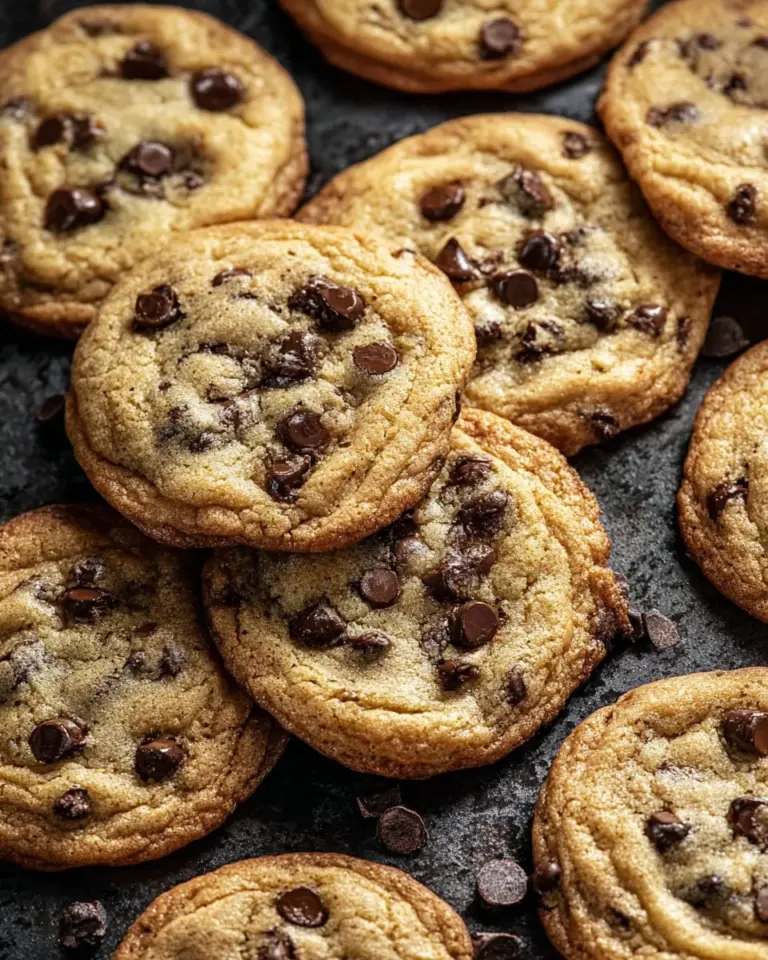 Delicious Bourbon Browned Butter Chocolate Chip Cookies fresh from the oven