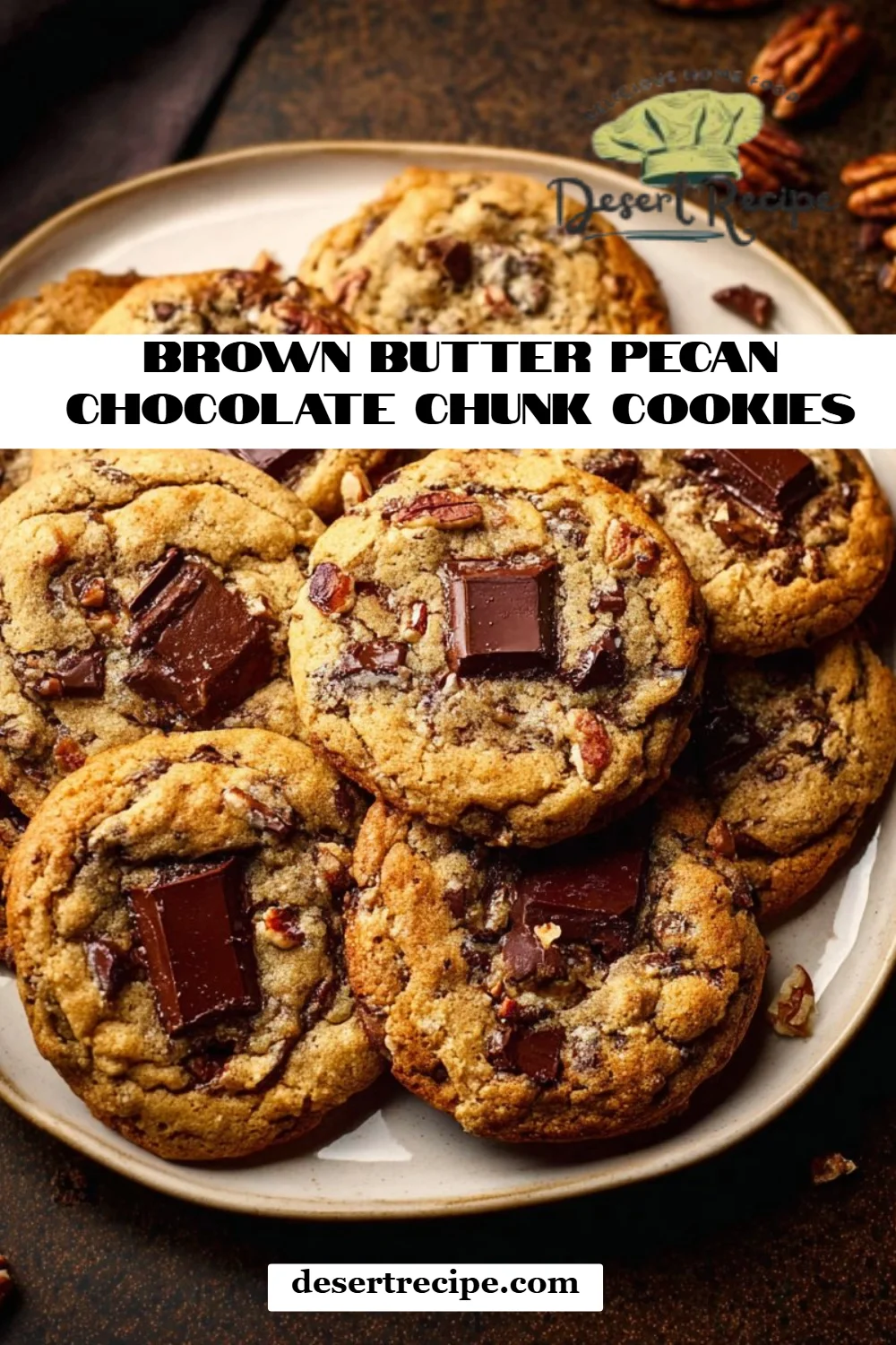 Brown Butter Pecan Chocolate Chunk Cookies