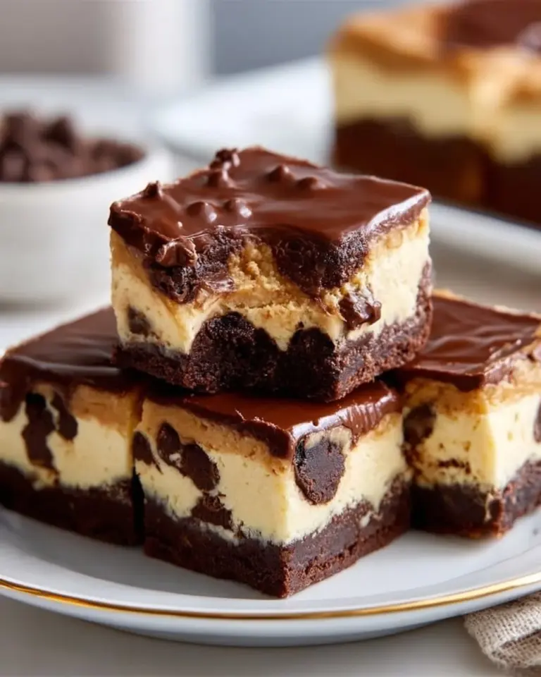 Chocolate chip cookie cheesecake bars with a layer of chocolate chips