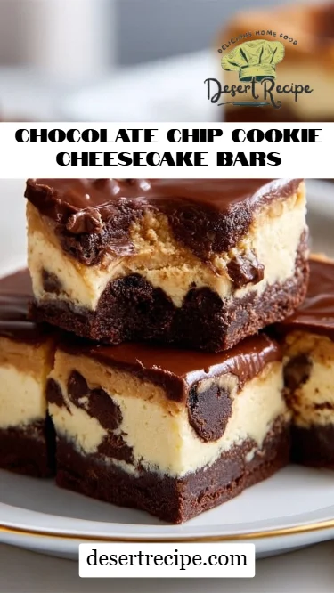 Chocolate Chip Cookie Cheesecake Bars