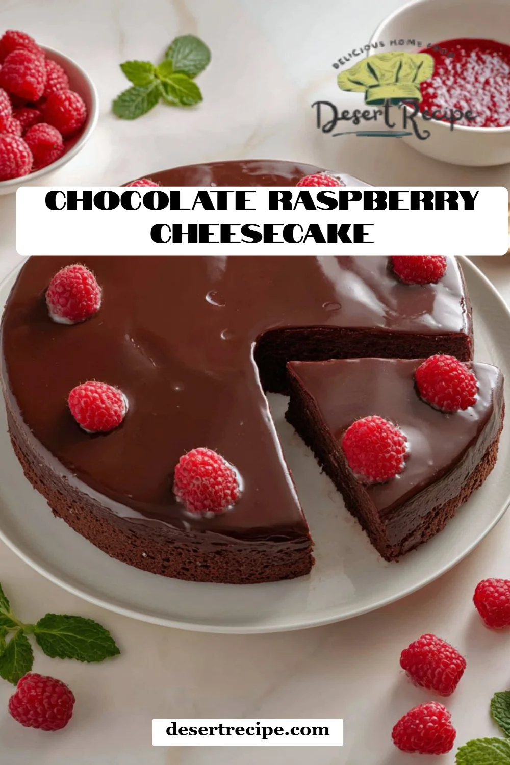 Chocolate Raspberry Cheesecake