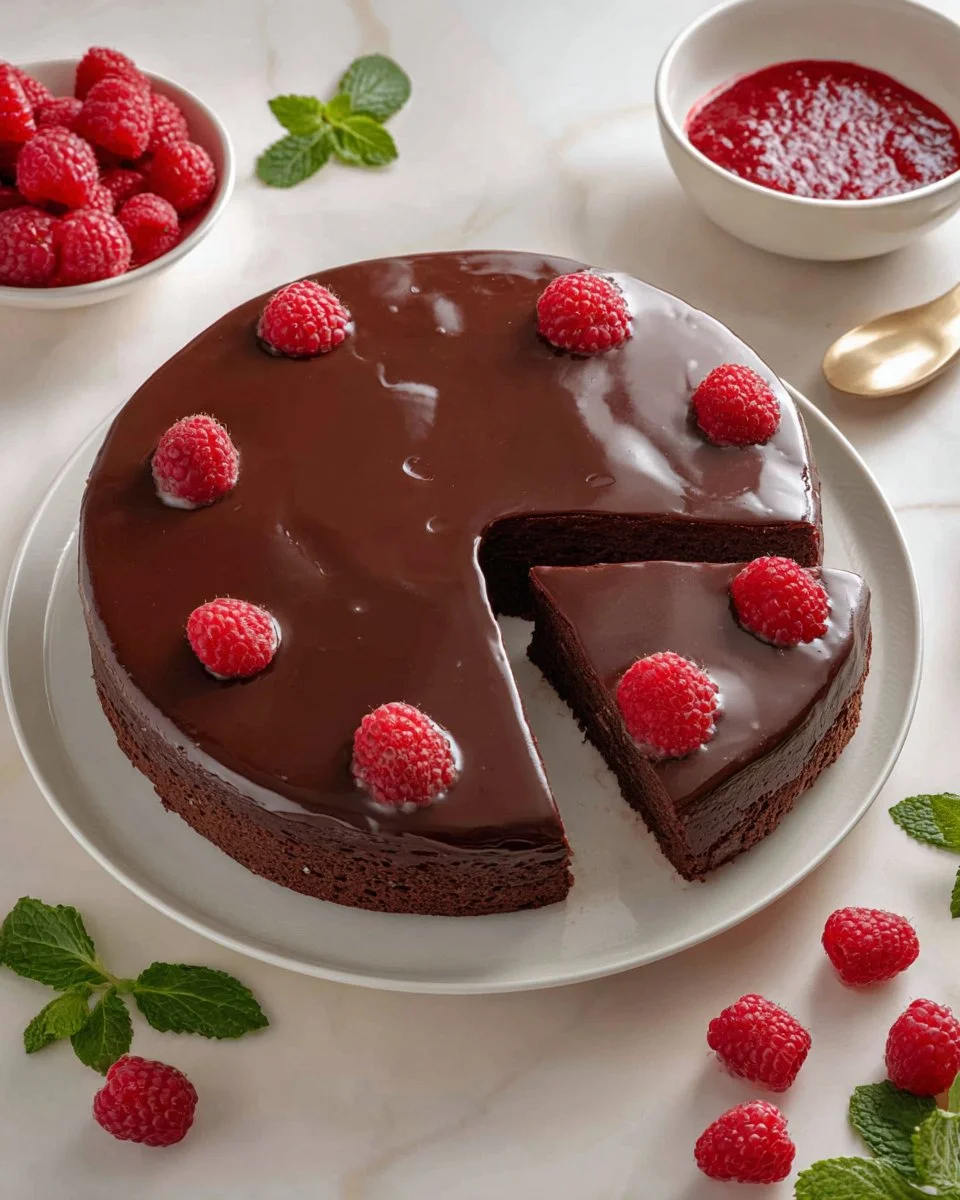 Chocolate Raspberry Cheesecake