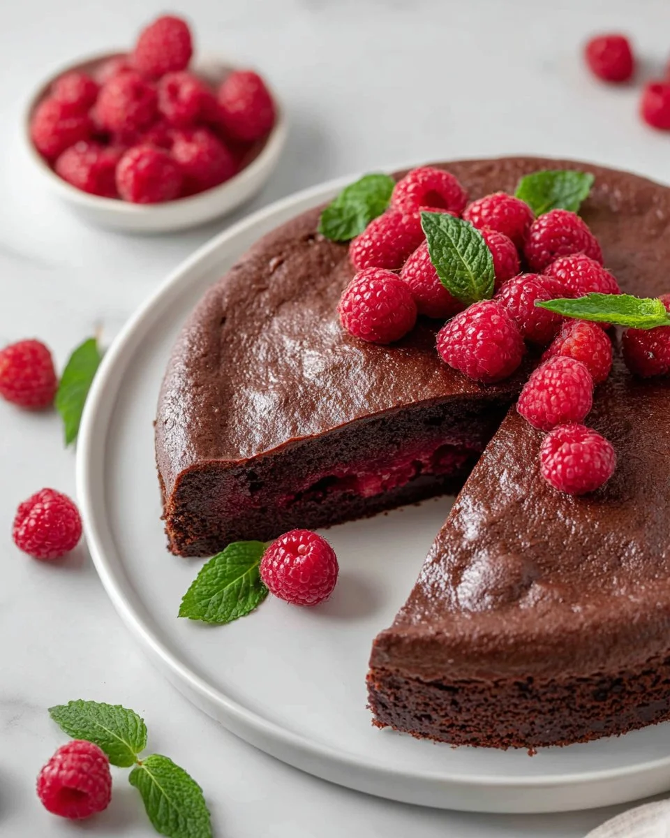 Chocolate Raspberry Cheesecake