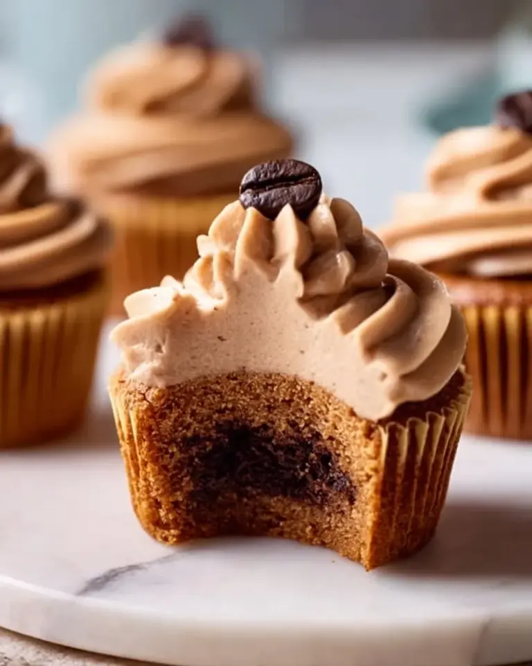 Delicious coffee cupcakes with rich flavor and coffee frosting.