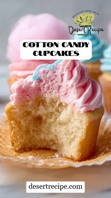 Cotton Candy Cupcakes