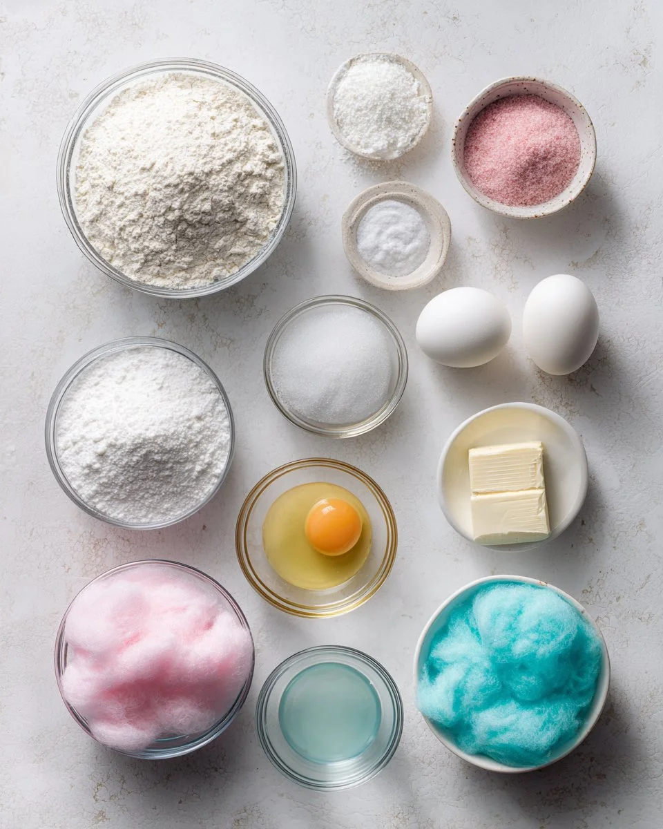 Cotton Candy Cupcakes