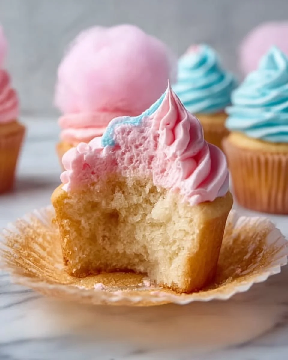 Cotton Candy Cupcakes