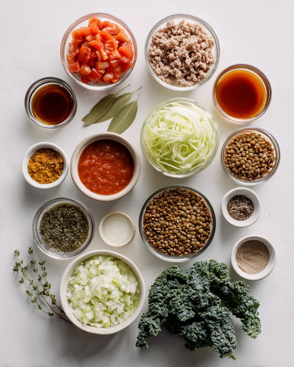 Cozy Crockpot Ground Turkey Lentil Soup