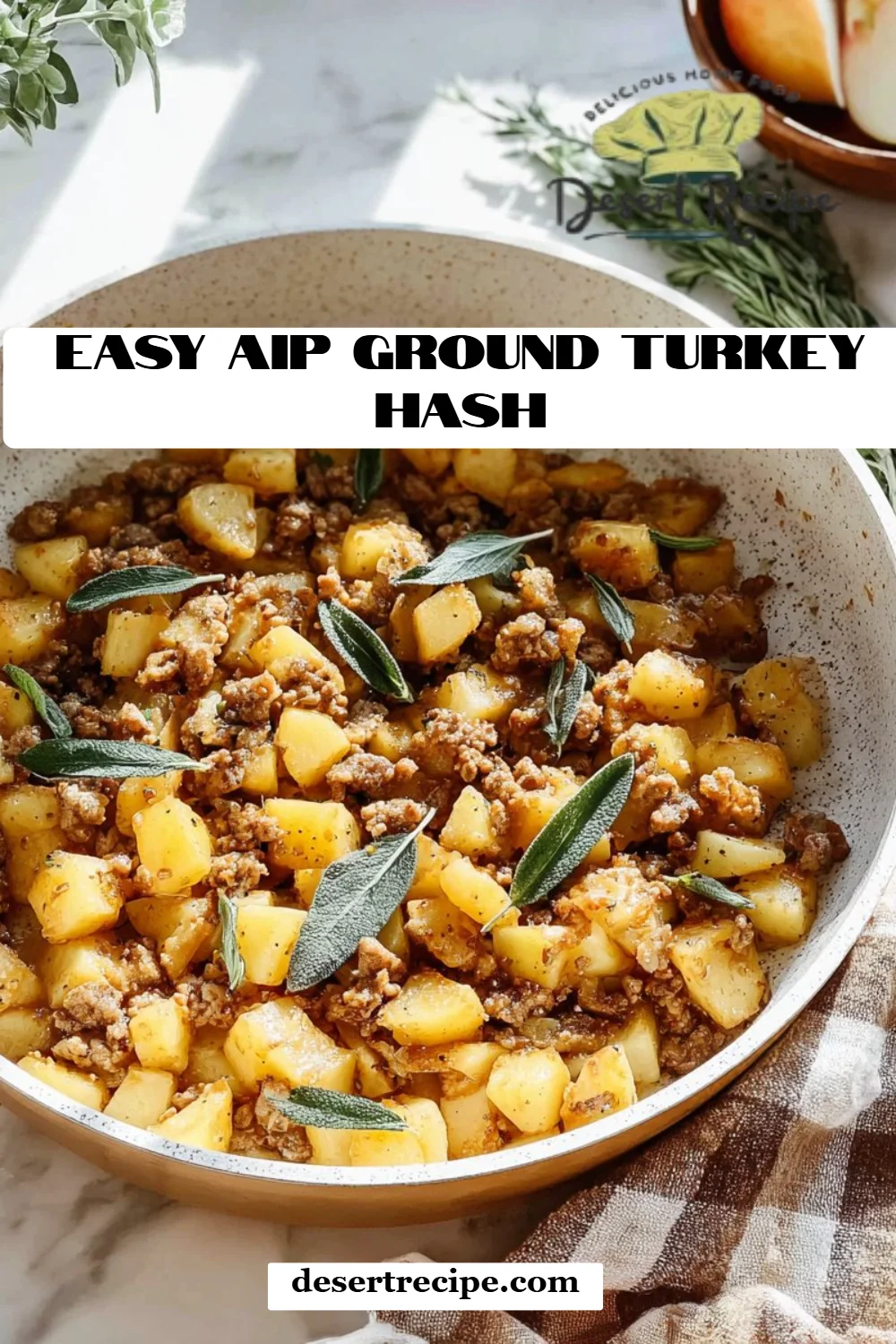Easy AIP Ground Turkey Hash