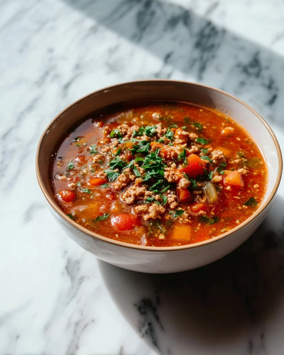 Easy Stuffed Pepper Soup