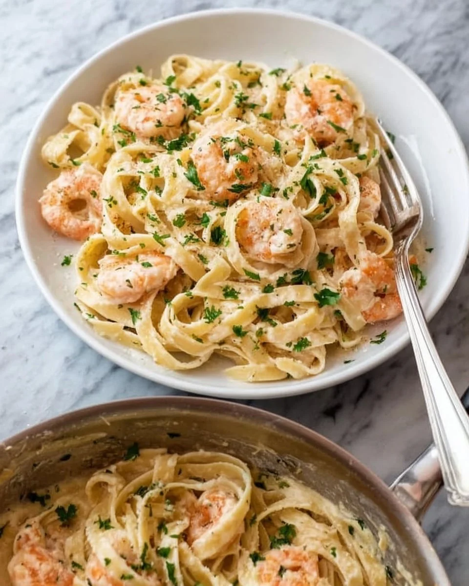 Garnelen Alfredo