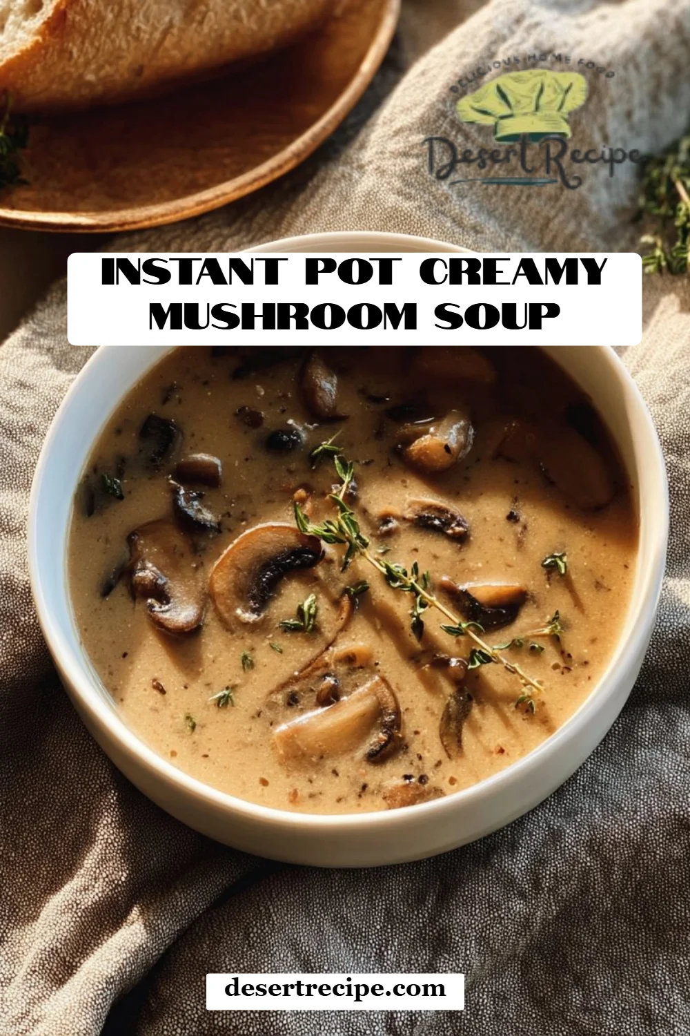 Instant Pot Creamy Mushroom Soup