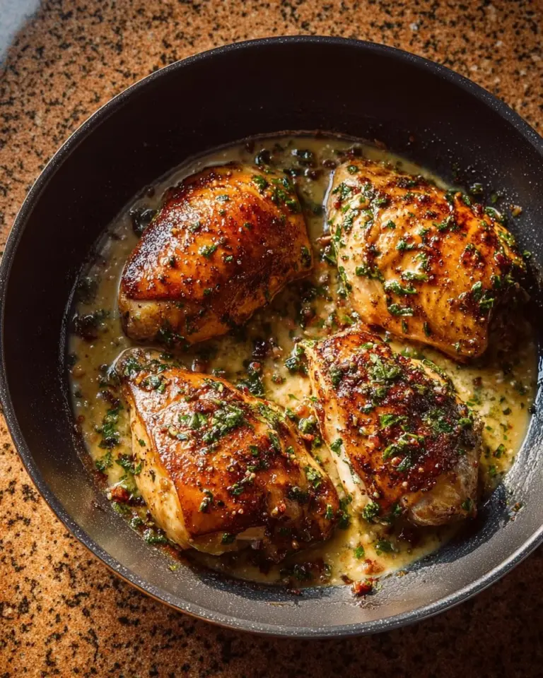 Delicious Marry Me Chicken served with creamy sauce and herbs