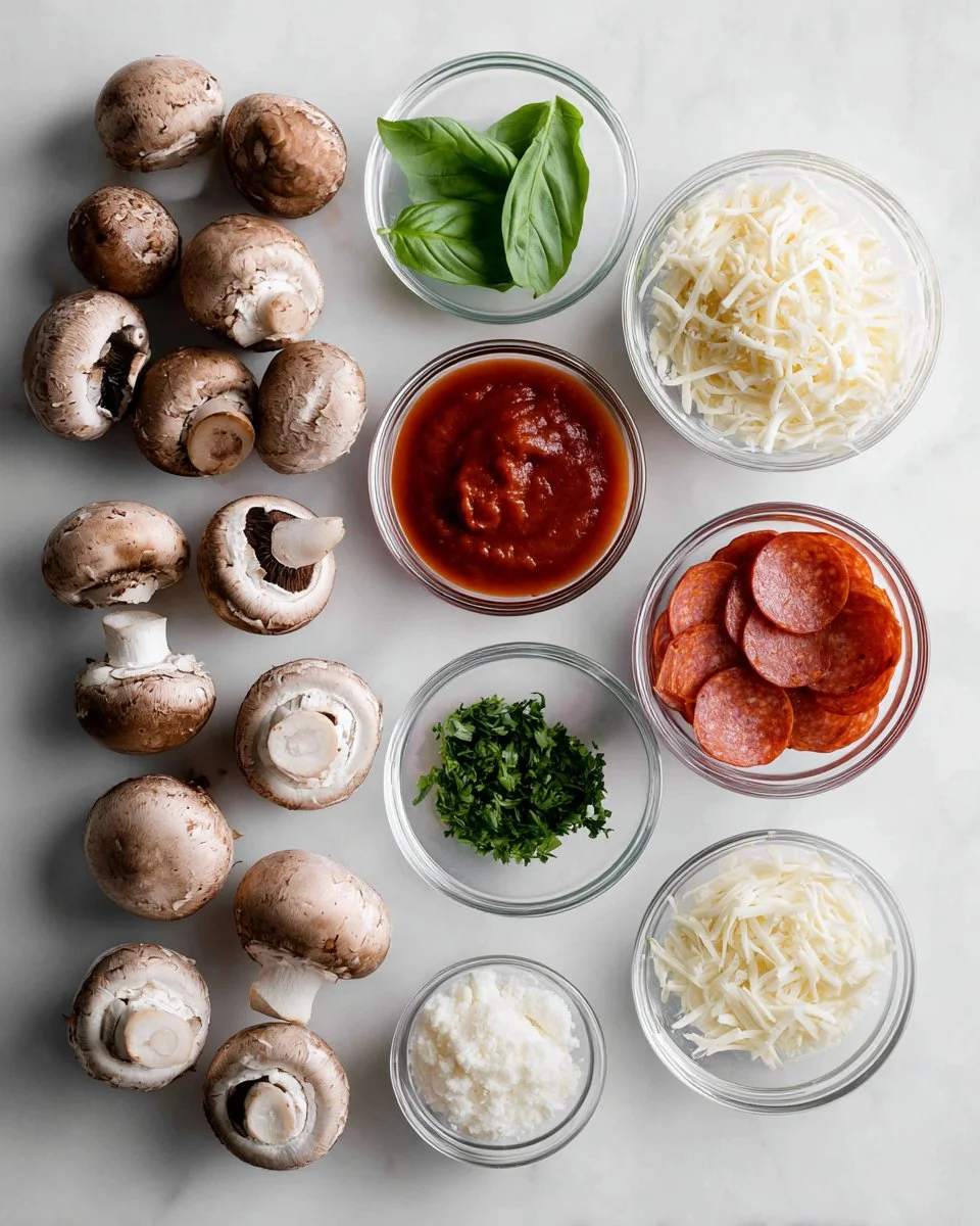 Pizza Stuffed Mushrooms