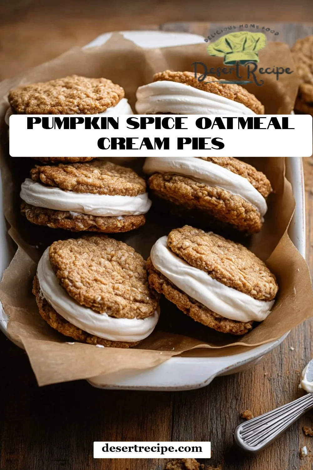 Pumpkin Spice Oatmeal Cream Pies