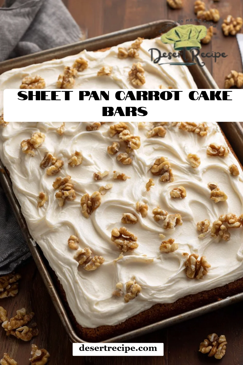 Sheet Pan Carrot Cake Bars