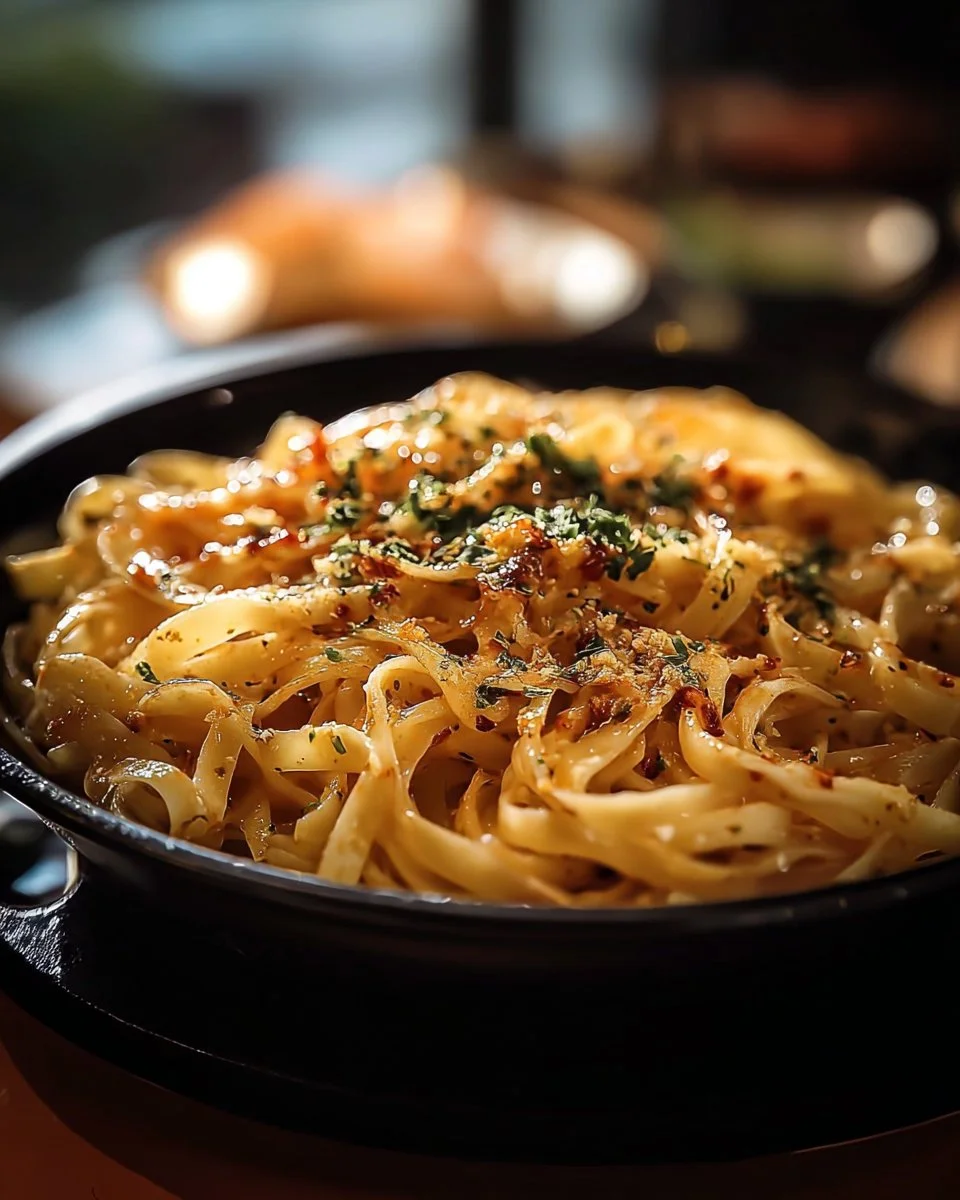 Slow Cooker Caramelized Onion Pasta