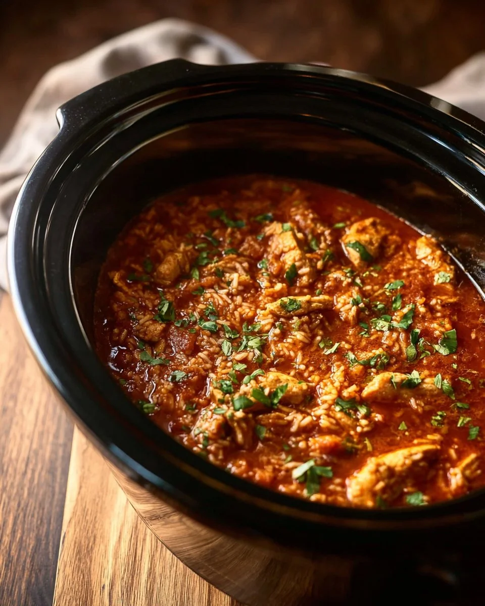 Slow Cooker Chicken Jambalaya