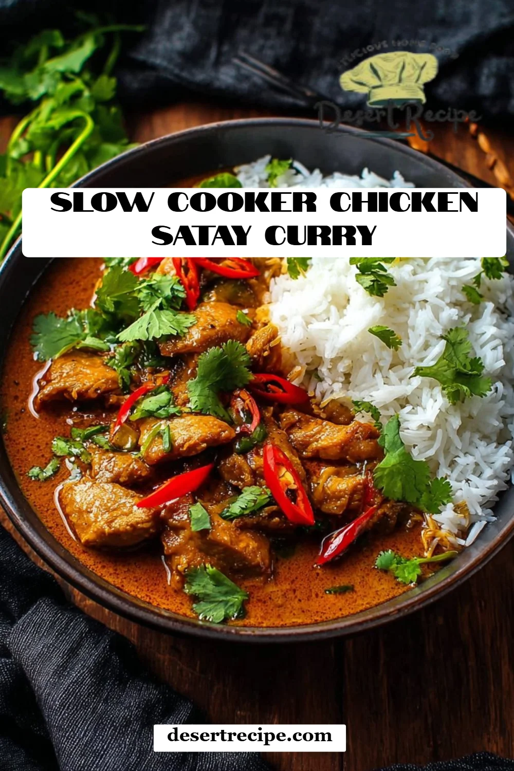 Slow Cooker Chicken Satay Curry
