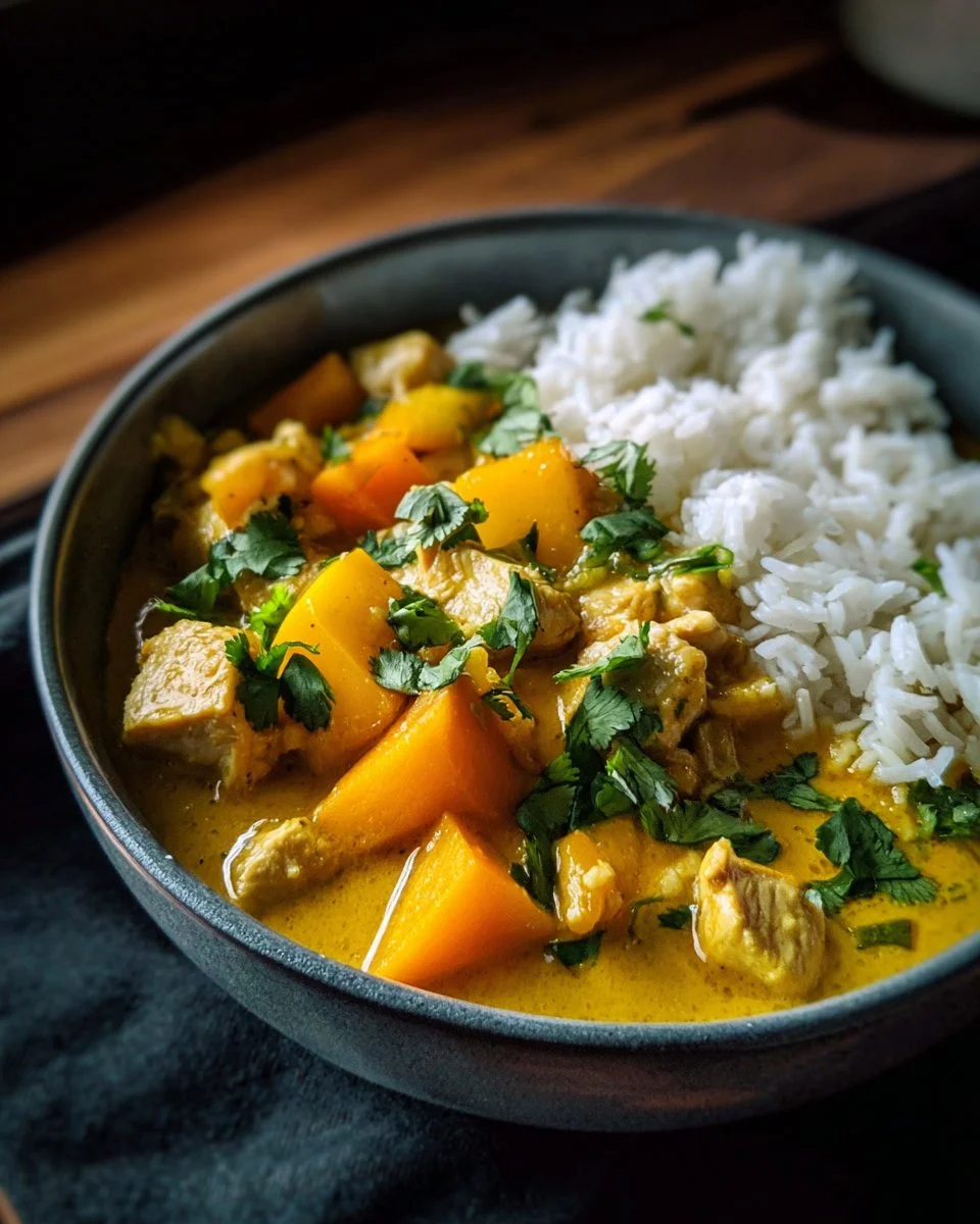 Slow Cooker Mango Chicken Curry