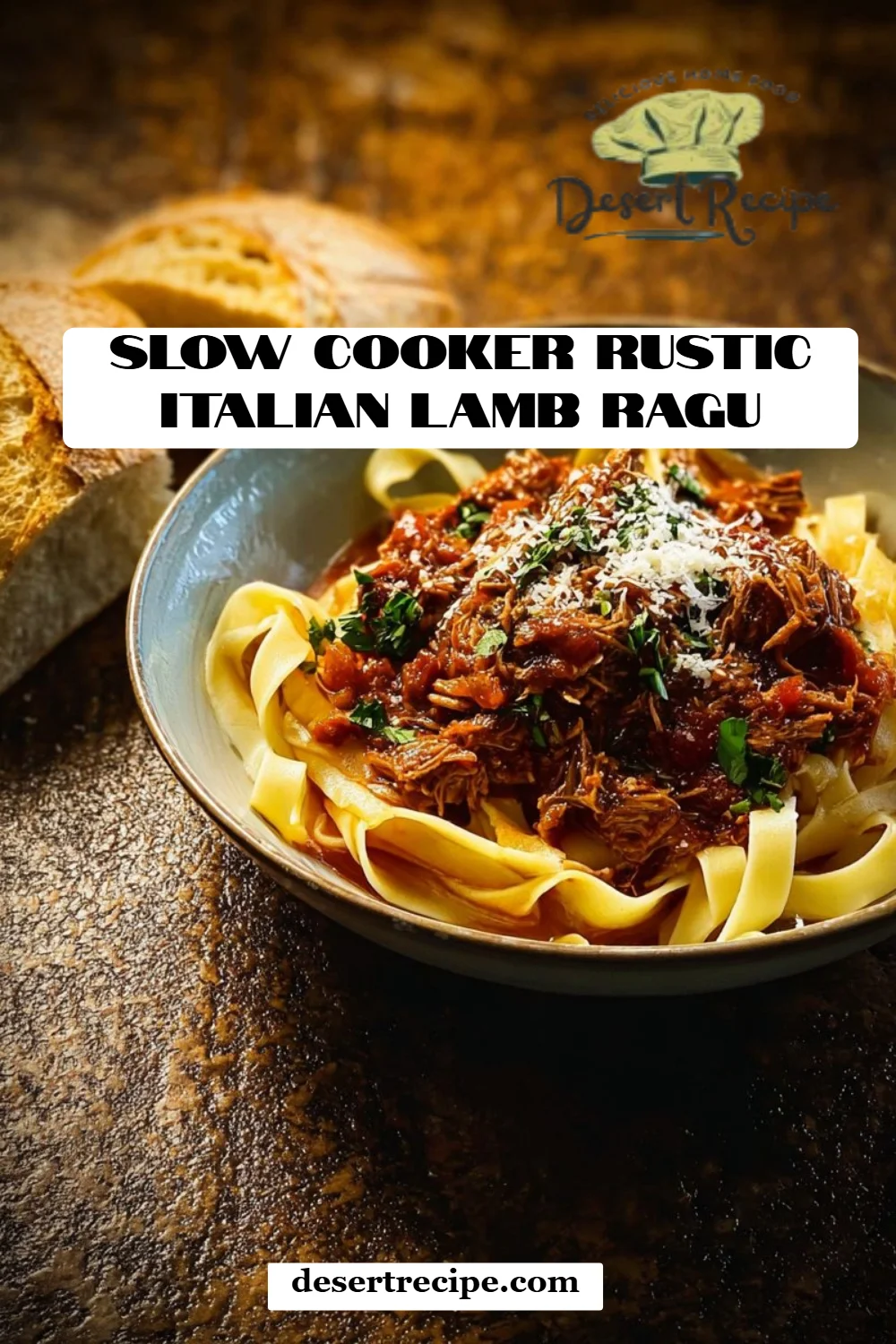 Slow Cooker Rustic Italian Lamb Ragu