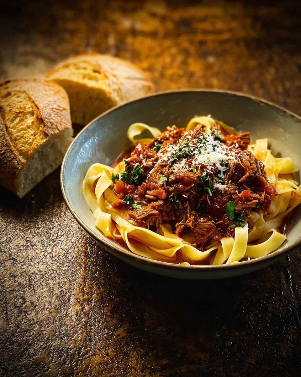 Slow Cooker Rustic Italian Lamb Ragu
