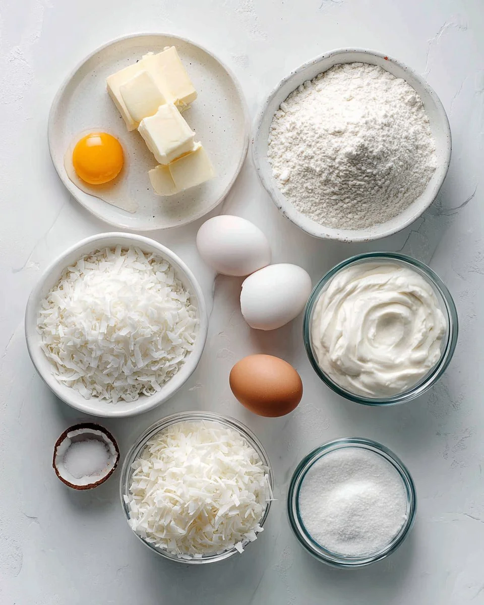 Sour Cream Coconut Cake