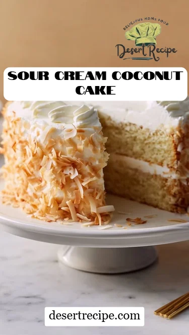 Sour Cream Coconut Cake