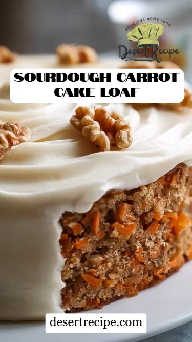 Sourdough Carrot Cake Loaf