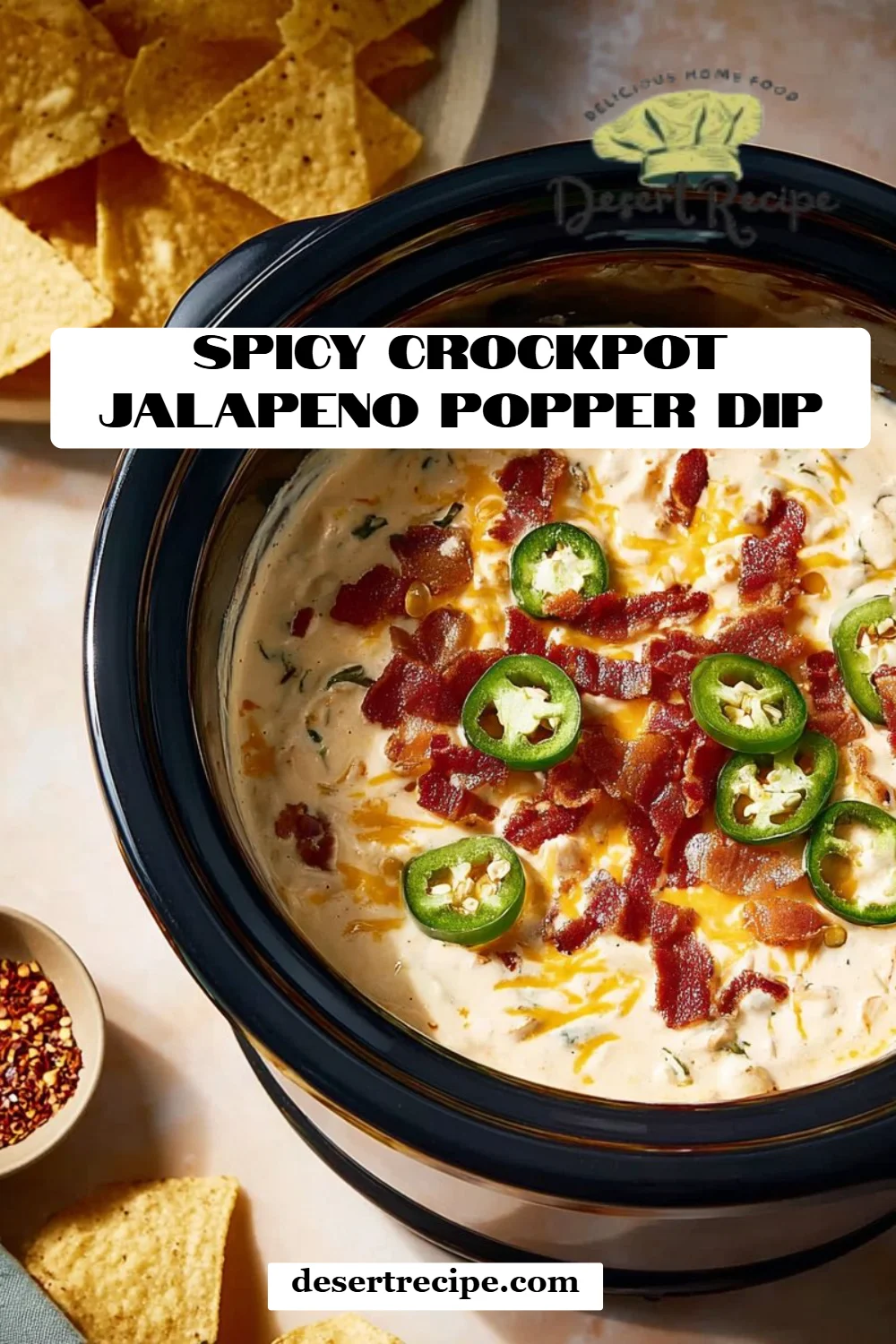 Spicy Crockpot Jalapeno Popper Dip