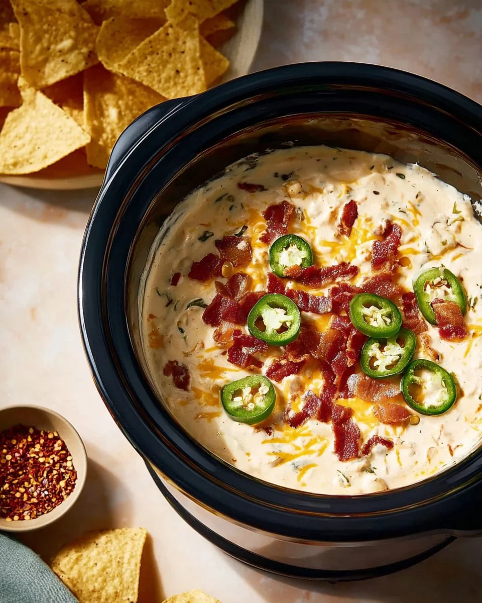 Spicy Crockpot Jalapeno Popper Dip