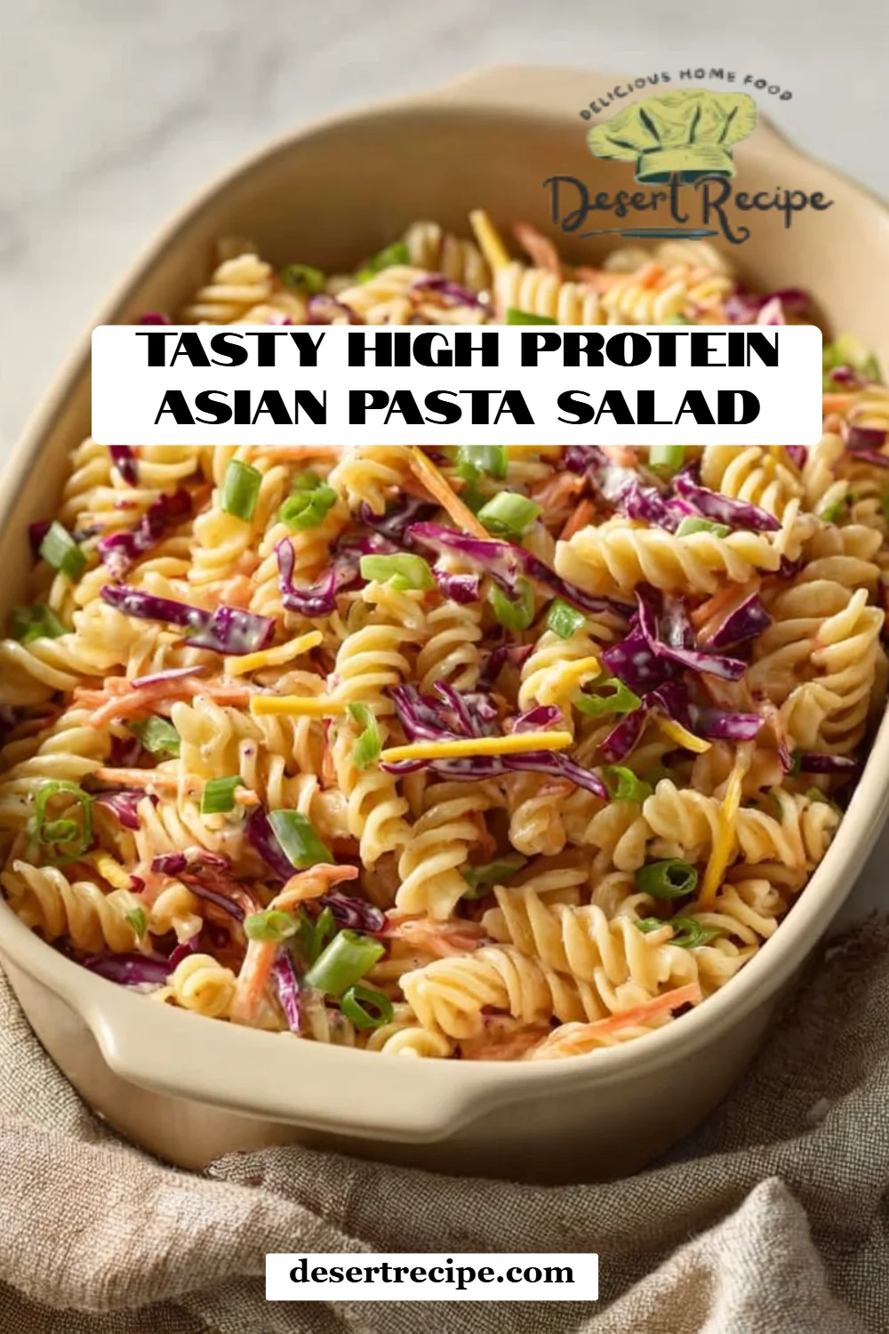 Tasty High Protein Asian Pasta Salad