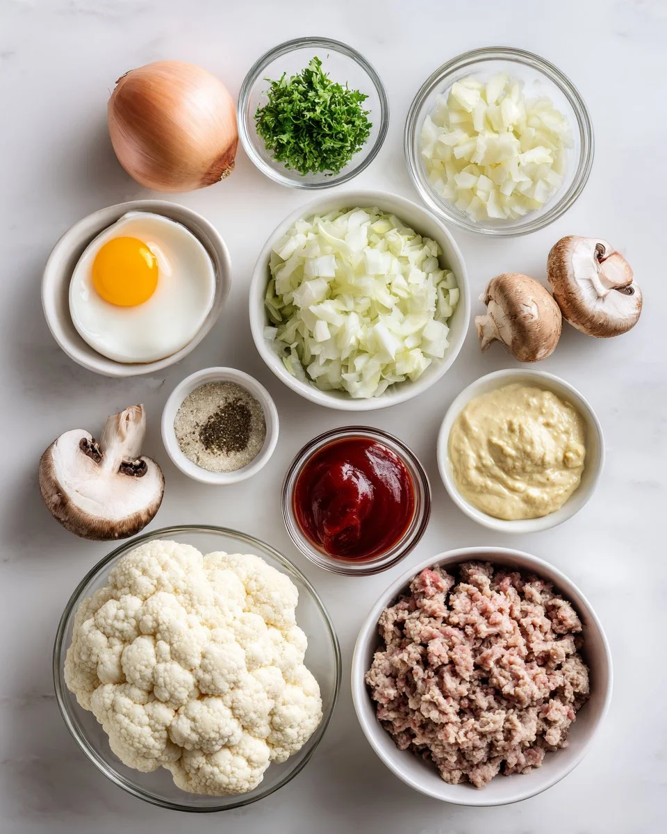 Turkey Cauliflower Meatloaf