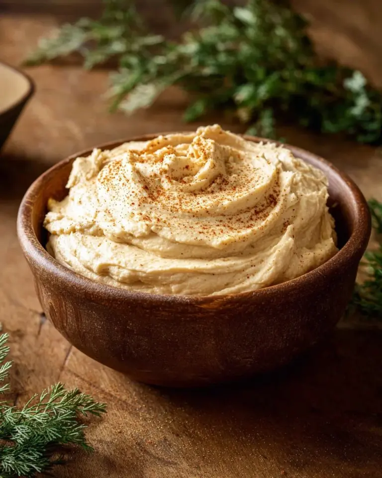 Whipped gingerbread butter spread on a slice of bread with holiday decorations
