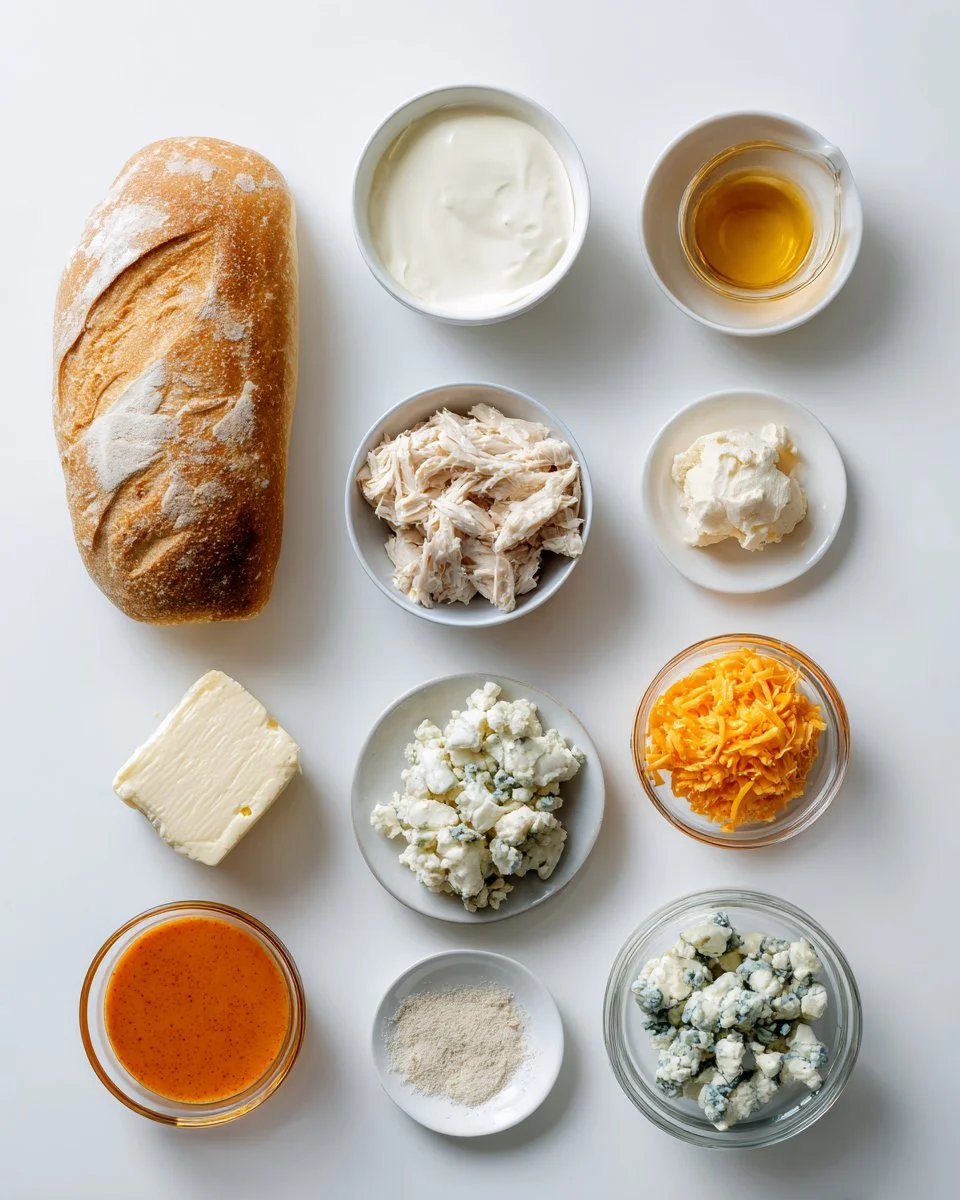 Buffalo Chicken Dip Bread Bowl