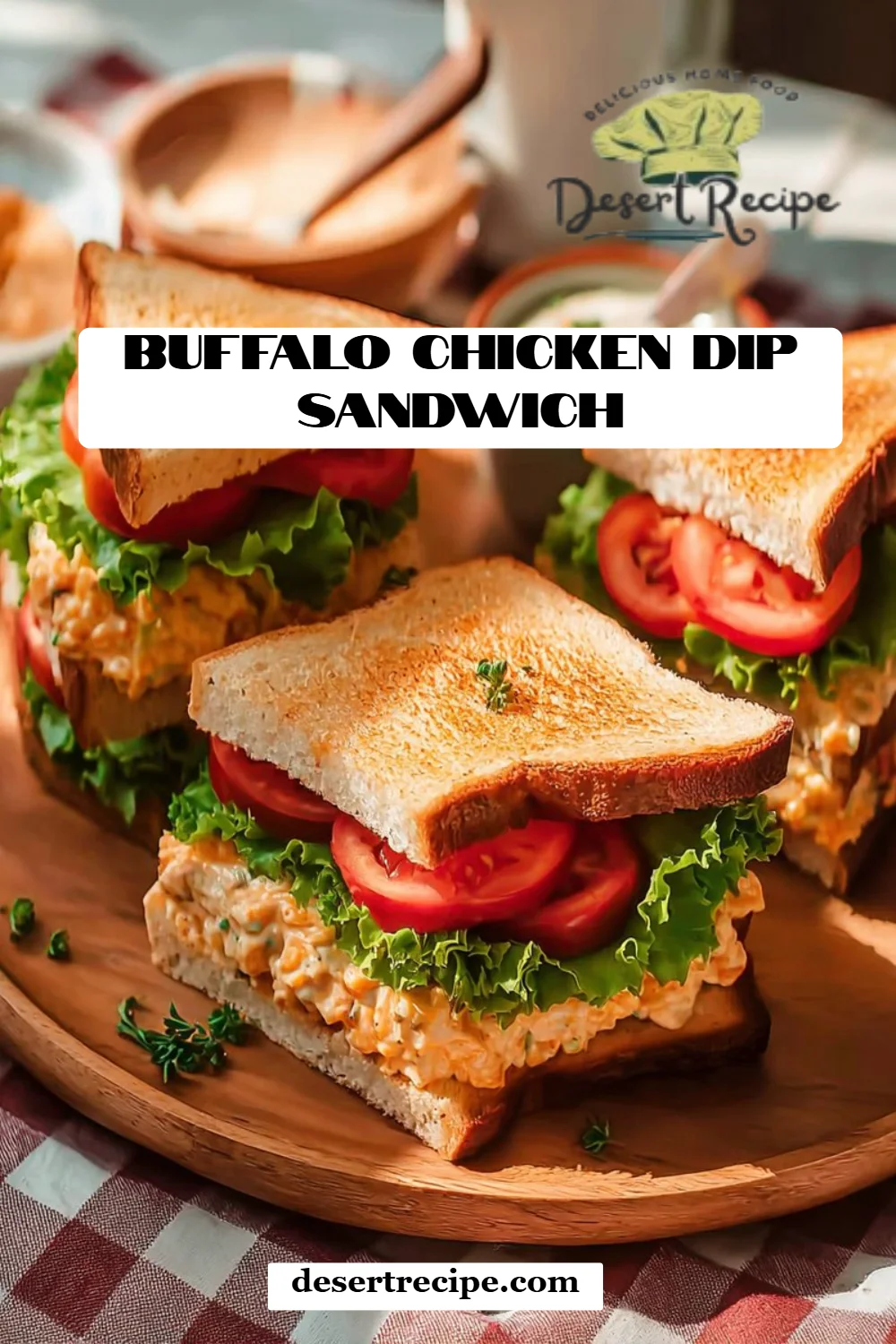 Buffalo Chicken Dip Sandwich