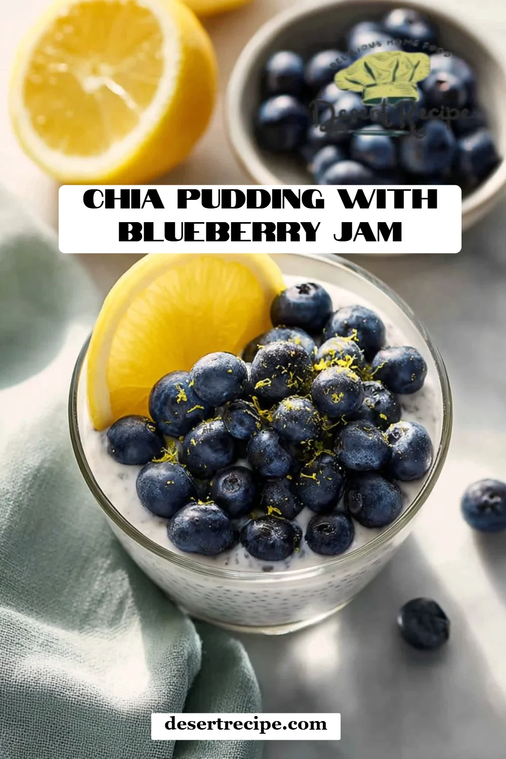 Chia Pudding with Blueberry Jam