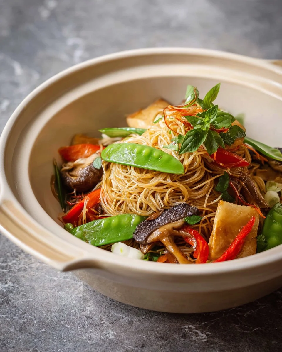 Claypot Glass Noodles (Vegan) - Pak Ob Woonsen