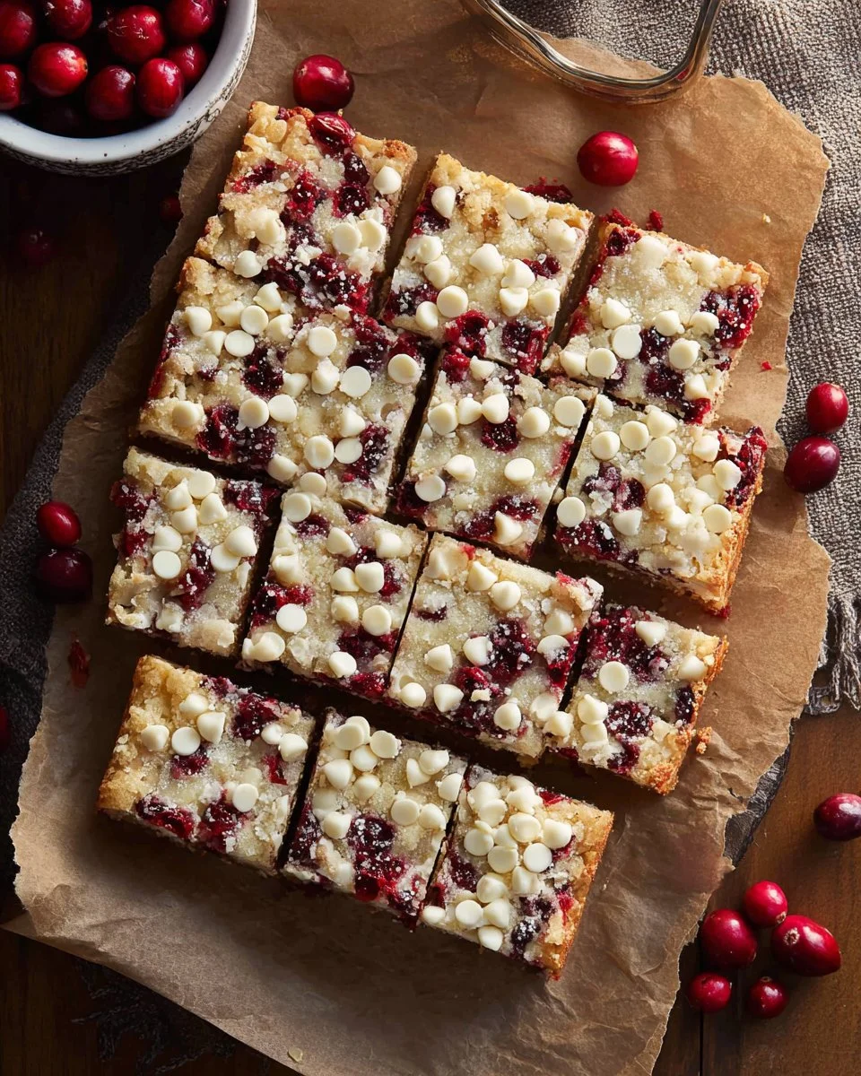 Cranberry White Chocolate Magic Bars