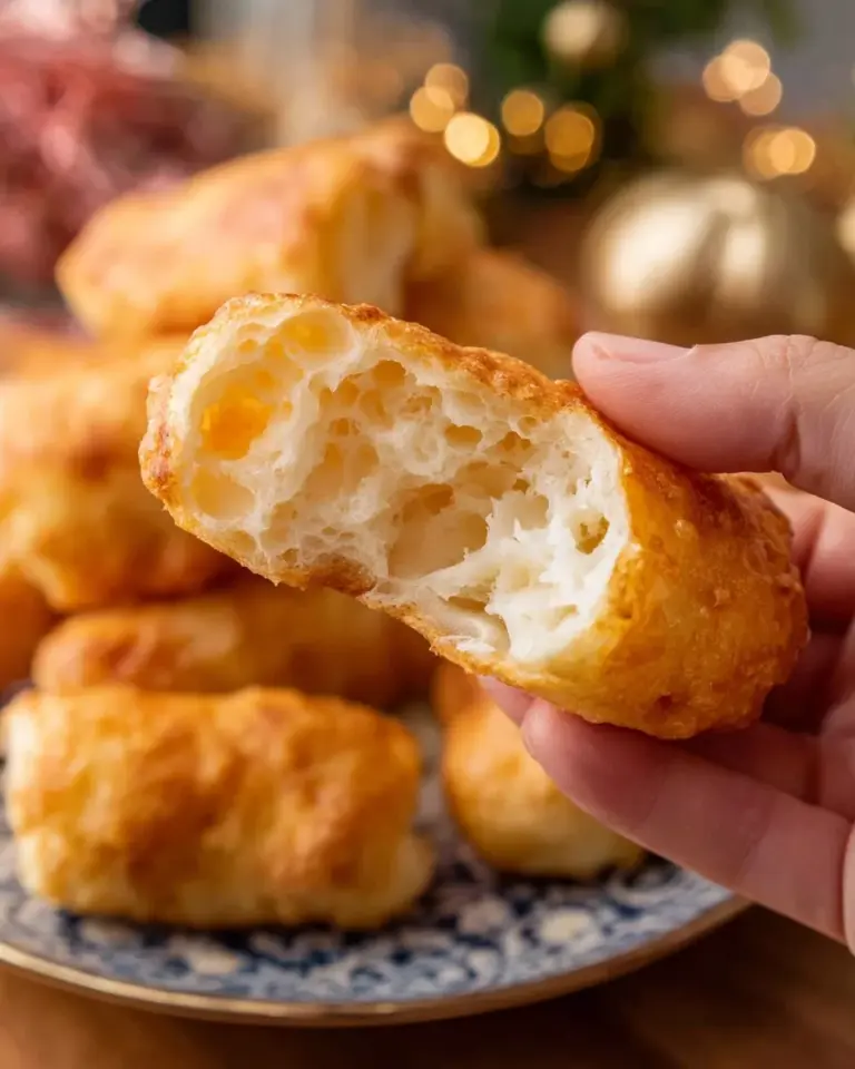 Delicious crisp and airy Chinese doughnuts (Pa Tong Ko) served with dipping sauce.