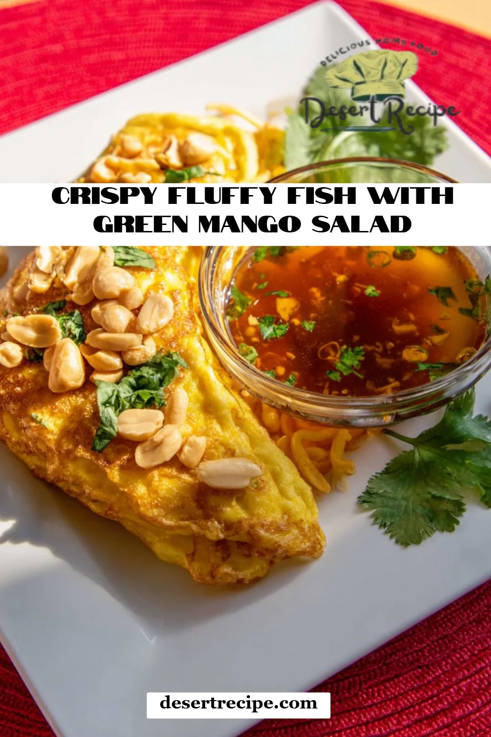 Crispy Fluffy Fish with Green Mango Salad