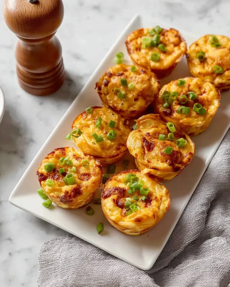 Plate of Easy Buffalo Chicken Dip Bites garnished with green onions
