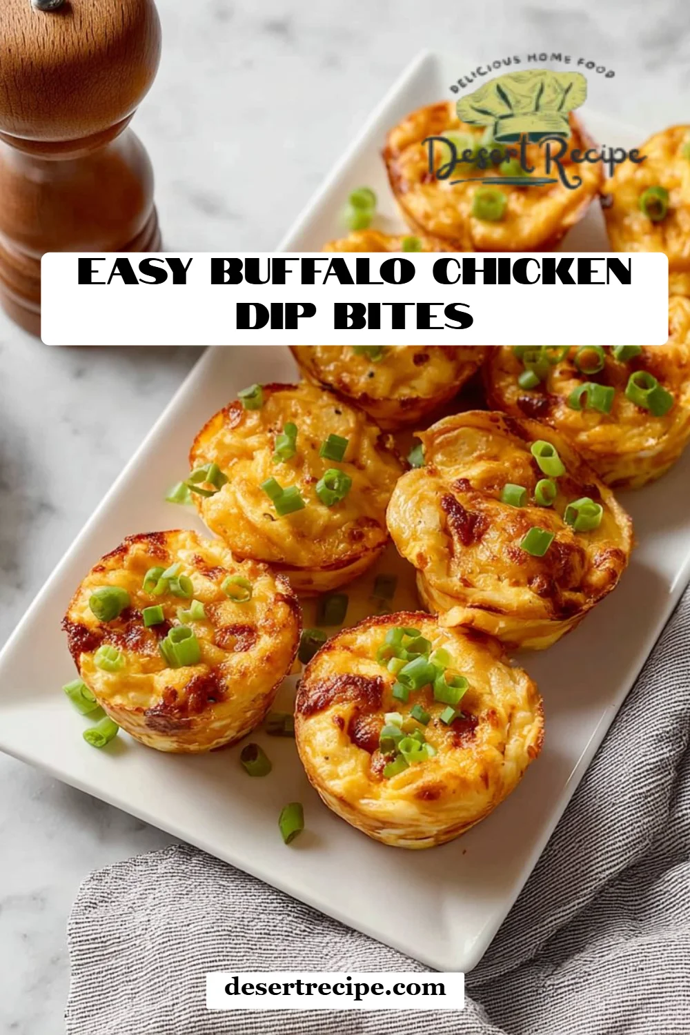 Easy Buffalo Chicken Dip Bites